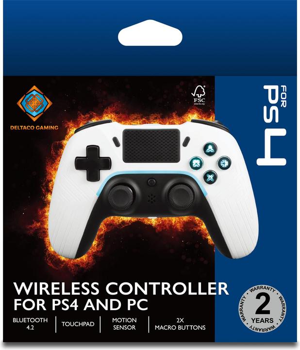 Image du produit Deltaco Gaming Wireless PS4 & PC Controller (Android, PS4, PC)