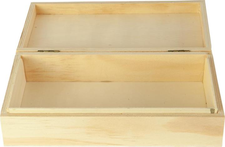Image du produit Natura Punto Boîte en bois avec couvercle, naturel, 22 x 12 x 5,5 cm