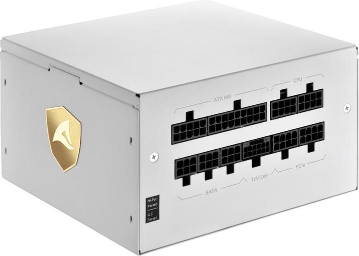 Image du produit Sharkoon Rebel P20 1000 White (blanc, 1x 12 pin high power connector, 4x PCIe, gestion de câble, 1000 watts) (1000 W)