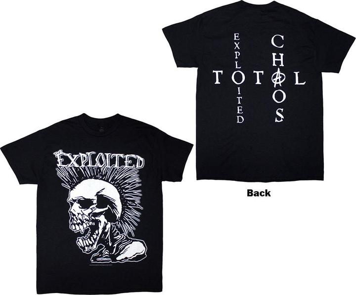 The Exploited Mohican Skull Back Print