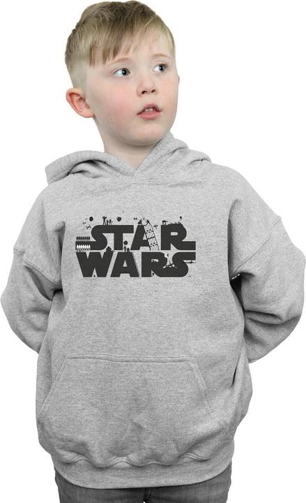 Actual product image Star Wars Boys Minimalist Logo Hoodie (116)