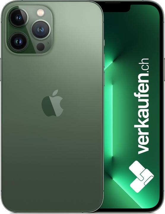 Image du produit verkaufen.ch iPhone 13 Pro Max (128 Go, Vert alpin, 6.70", 12 Mpx, SIM + eSIM, A / Comme neuf)