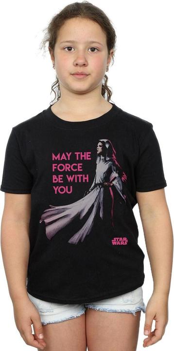Actual product image Star Wars Girls Princess Leia Force Cotton T-Shirt (152, 158)