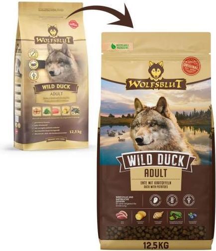 Actual product image Wolfsblut Wild Duck (Adult, 1 pcs., 12500 g)