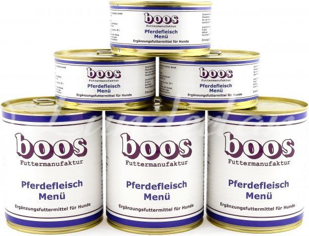 Image du produit Lunderland Boos Dose-menu viande de cheval (Adulte, 12 pcs, 3600 g)