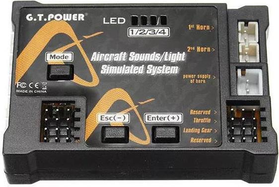 Actual product image G.T. Power Aircraft Sounds Light simulated System