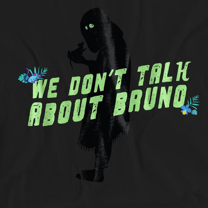 Actual product image Universal Textiles Unisex Adult We Don't Talk About Bruno Silhouette T-Shirt (L)