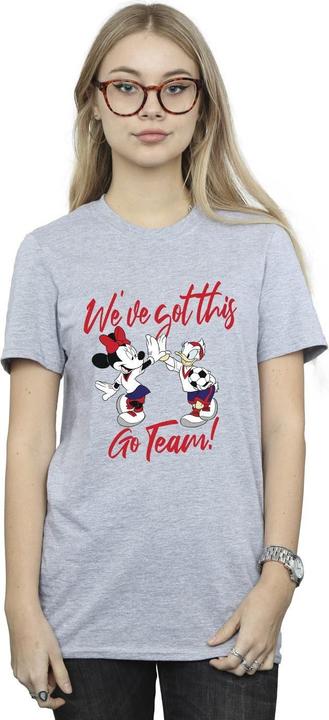 Actual product image Disney Womens/Ladies Minnie Daisy We've Got This Cotton Boyfriend T-Shirt (S)
