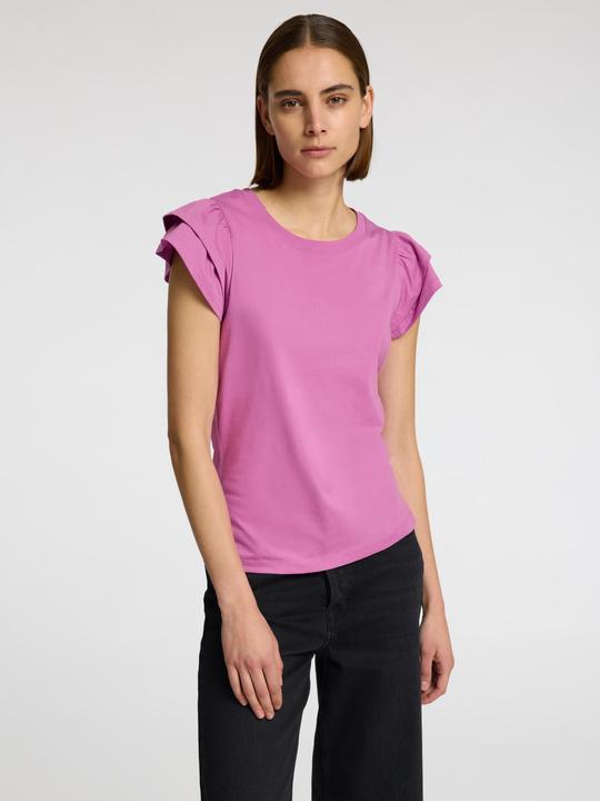 Actual product image Selected Femme Kurzarm Oberteil mit Rüschen (S)