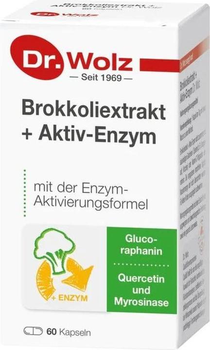 Immagine prodotto Dr. Wolz Estratto di Broccoli + Capsule di Enzimi Attivi, 60 Capsule (60 Pezzo/i, Pillole, 103 g)