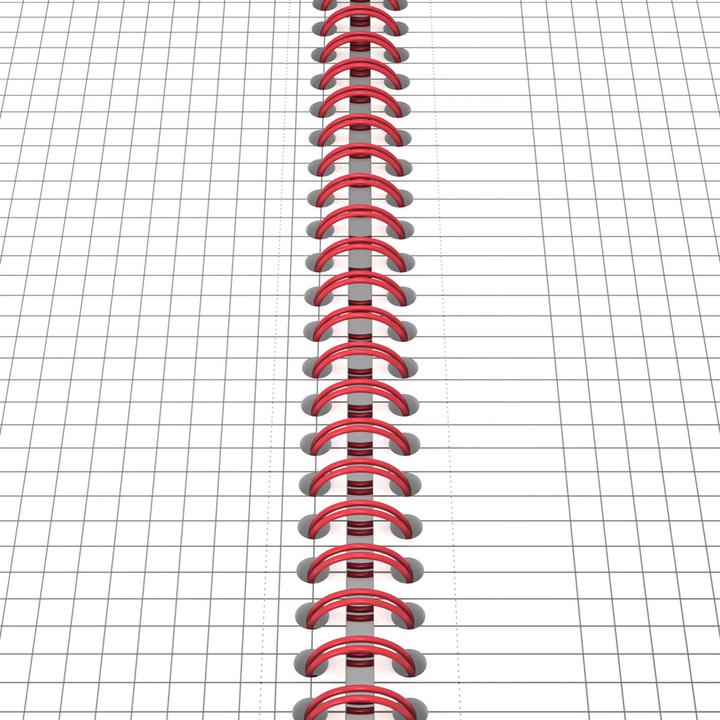 Actual product image Oxford Black 'n Red (A4, Checked, Hardcover)