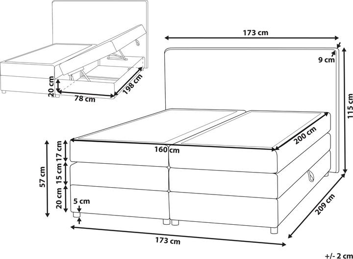 Actual product image Beliani Minister (140 x 200)