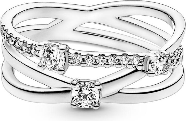 Produktbild Pandora Funkelnder Dreifach Ring (60, 925 Silber)