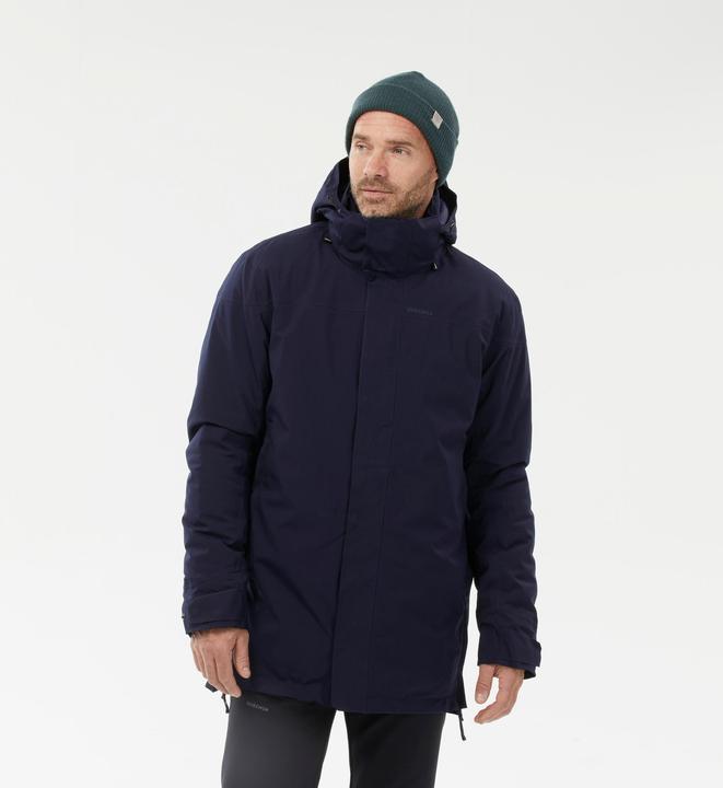 Produktbild Quechua Parka Winterjacke Herren warm bis -10 °C wasserdicht Winterwandern - SH500 blau (XL)