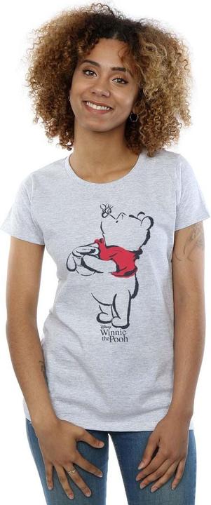 Actual product image Disney Womens/Ladies Winnie The Pooh Drawing Cotton T-Shirt (S)