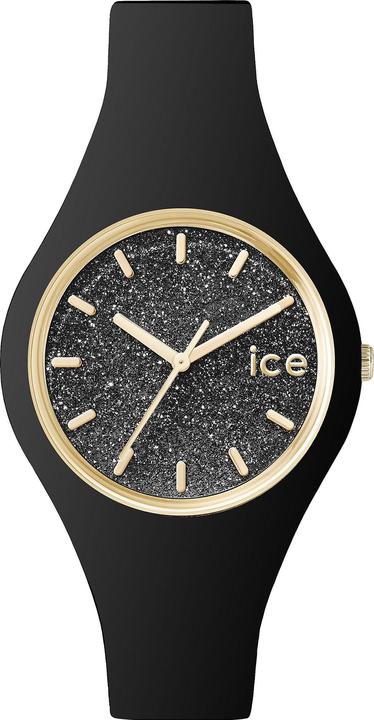Actual product image ICE Watch Ice Glitter Black Gold S (Analogue wristwatch, 34 mm)