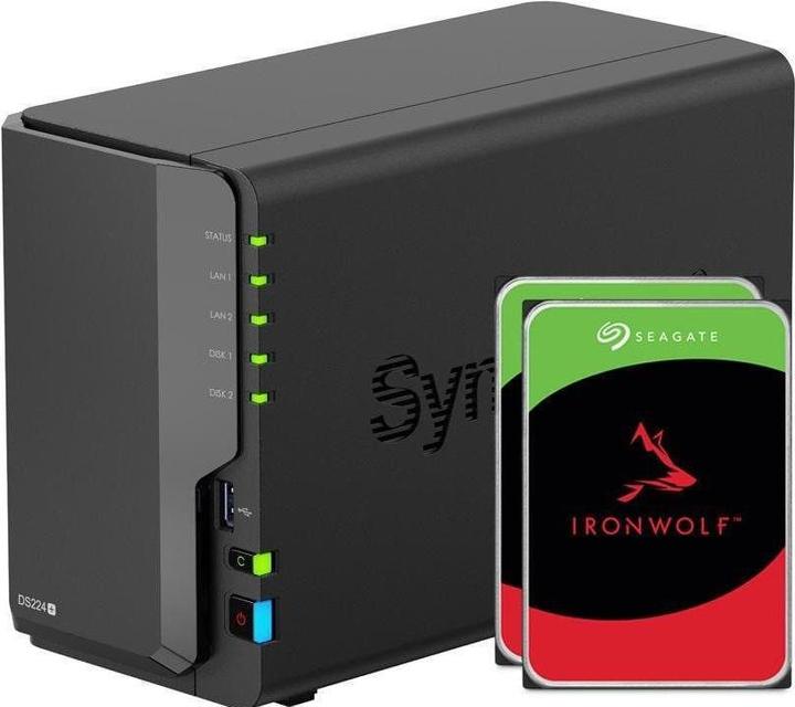 Immagine prodotto Synology DS224+ (2 x 10 TB, Seagate Ironwolf)