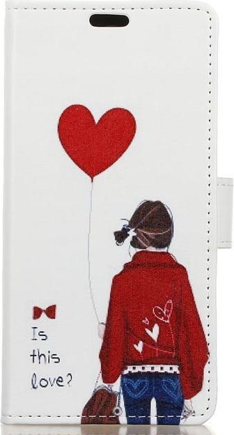 Produktbild MU Style Case aus Leder mit Mädchen mit Herzballon (Blackberry DTEK 50)