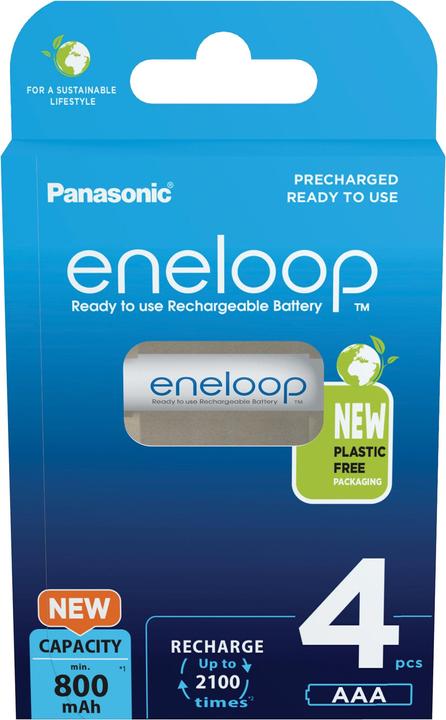 Panasonic Rechargeable batteries ENELOOP BK-4MCDE (4 pcs., AAA, 800 mAh)