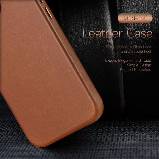 Actual product image Dux Ducis Naples Series Genuine Leather Case (Apple iPhone 13 Pro Max)