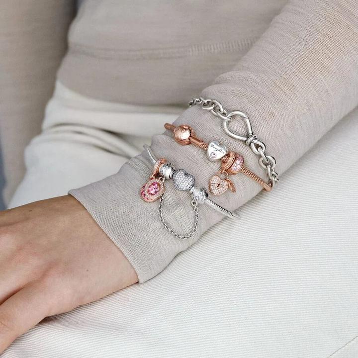 Produktbild Pandora Armband mit Herzverschluss (20 cm, Silber)