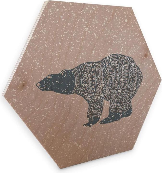 Produktbild Trenddeko Polarbär Blau (35 x 30 cm)