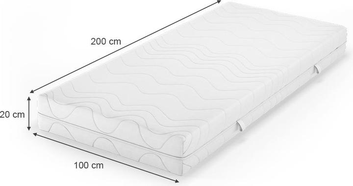 Produktbild VitaliSpa Foamy (100 x 200 cm, Schaumstoffkern)