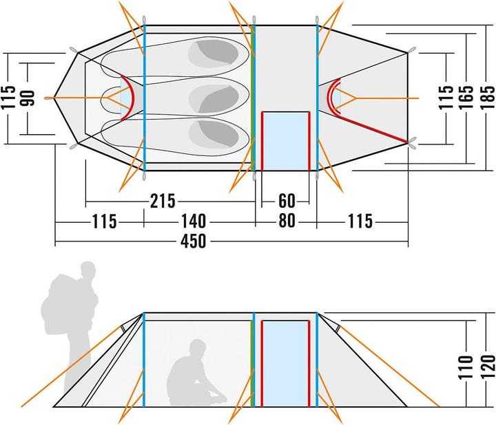 Produktbild Tatonka Polar 3 Zelt (Tunnelzelt, 3.30 kg, 3 Personen)