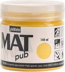 Actual product image Pebeo Acrylic Mat Pub (Golden yellow, 140 ml)