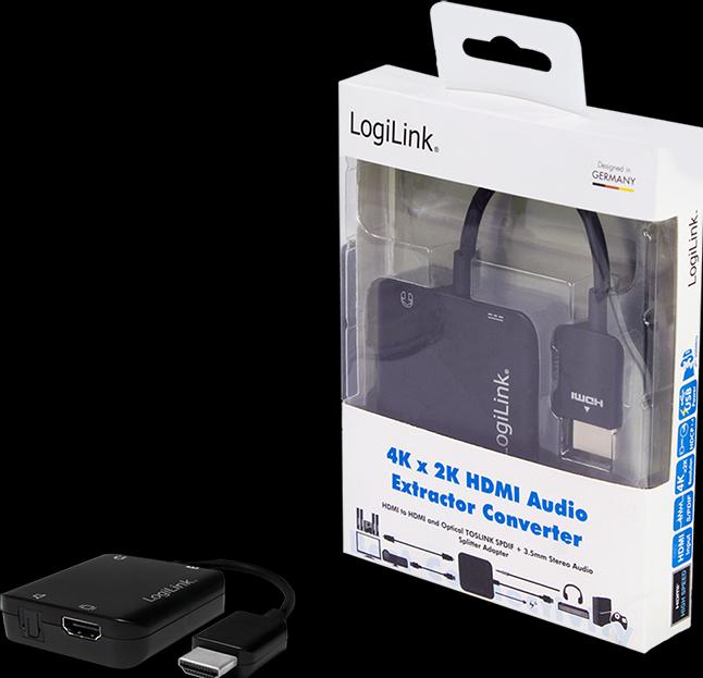 Immagine prodotto LogiLink Convertitore audio HDMI (Splitter audio, Digitale -> Digitale)