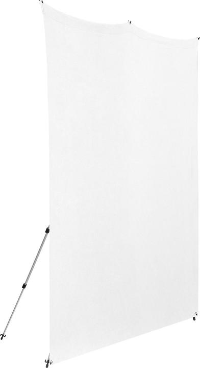 Westcott X-Drop Pro - High-Key White (8' x 8') Wrinkle-Resistant Backdrop Kit, 2.4x2.4m (240 cm)