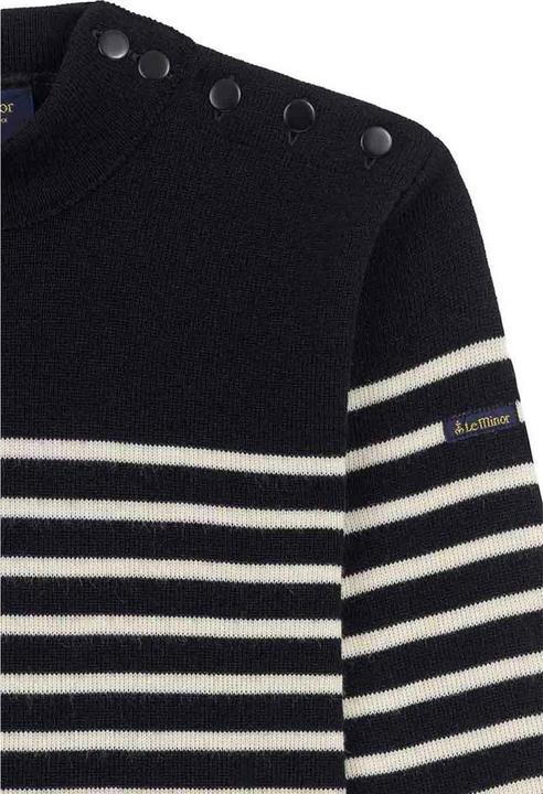 Produktbild Le Minor Pullover mit Rundhalsausschnitt Marinière (XL)