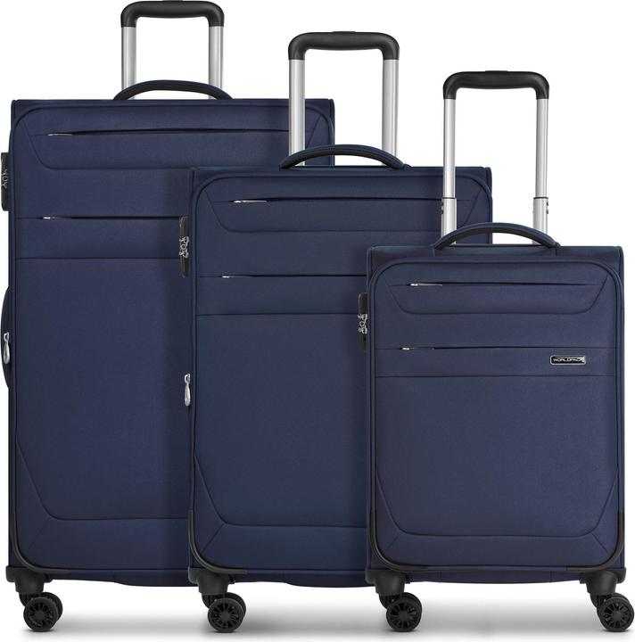 Produktbild Worldpack Chicago 4 Rollen Kofferset 3-teilig mit Dehnfalte (186 l, XL (ab 115l))