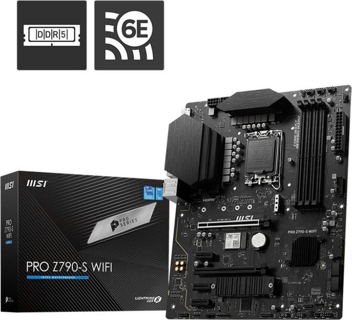 Actual product image MSI PRO Z790-S Wifi (Z790,S1700,ATX,DDR5) (LGA 1700, Intel Z790, ATX)