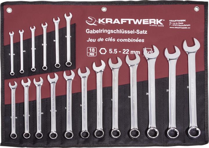 Productafbeelding Kraftwerk Steeksleutelset (5,5 mm, 22 mm)