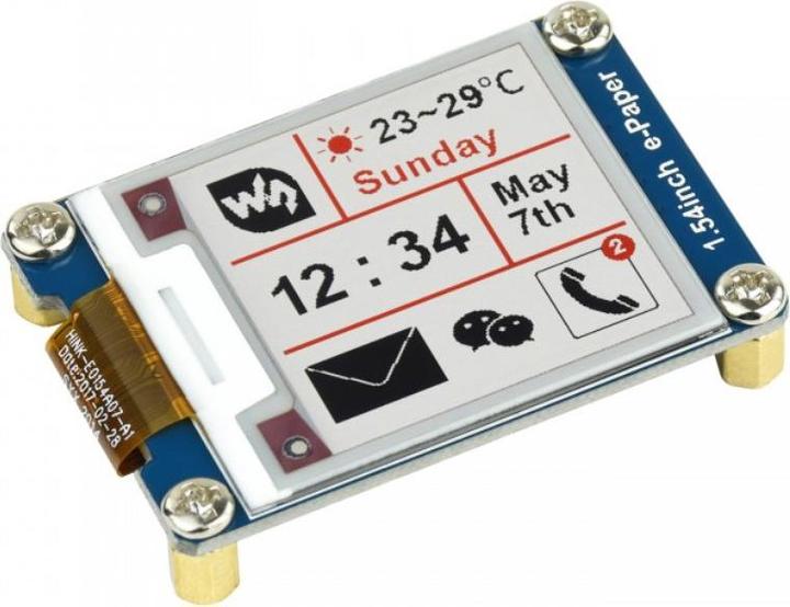Produktbild WaveShare 200x200 1.54inch 3-Farben E-Ink Display