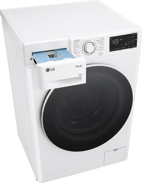 Produktbild LG F4R3710NSWW Waschmaschine 10 kg AI DD, Klasse A-10%, 1400 U/min, automatische Dosierung, Wi-Fi (10 kg, Links)