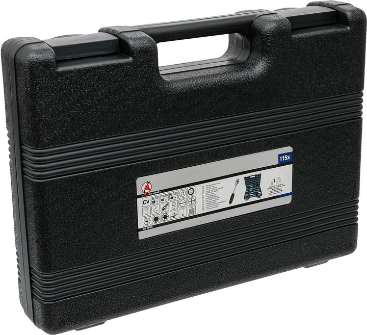 Actual product image BGS Socket Set Super Lock 6.3 mm (1/4") / 12.5 mm (1/2") Drive 115 pcs. (1/4")