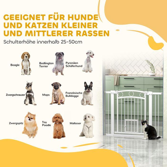 Produktbild Swisshandel24 Türschutzgitter, 76-104 cm Treppengitter, Treppenschutzgitter, Treppenschutz