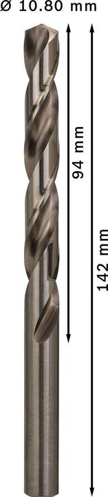 Immagine prodotto Bosch Professional Zubehör Punta PRO Metal HSS-G, 10,8 x 94 x 142 mm (10,8 mm)