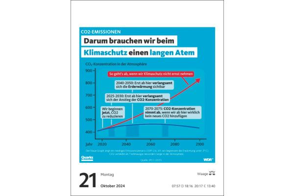Produktbild Harenberg Quarks Tagesabreisskalender 2024 (A6, Deutsch)