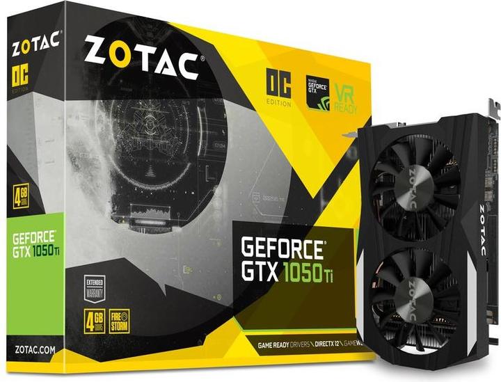 Image du produit Zotac GeForce GTX 1050 Ti OC Edition (4 Go)