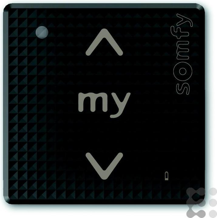 somfy 1810902 Funkwandsender Smoove 1 IN RTS Black Shine 1-Kanal (Handsender)