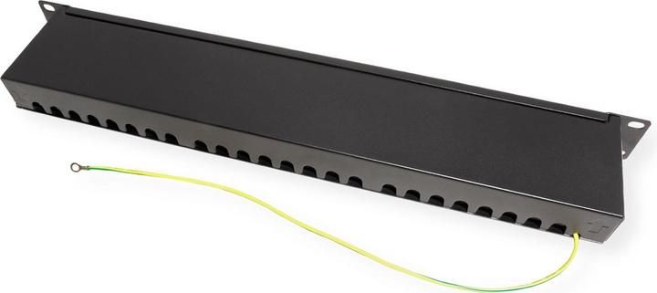 Image du produit Value Panneau de brassage 19" Cat6A/cl.EA 24 ports blindés noir