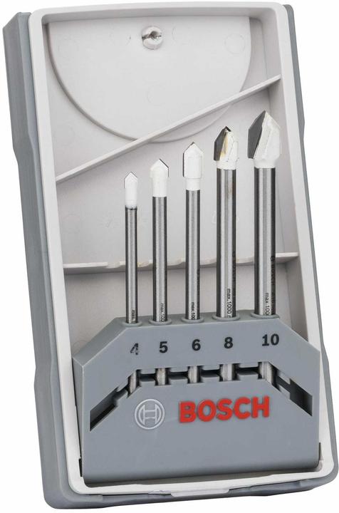 Bosch Professional Zubehör 5-tlg. CYL-9 Ceramic Fliesenbohrer-Set, 4–10 mm (4,0-10 mm)