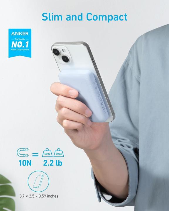 Produktbild Anker Magnetische Powerbank für iPhone 15/14/13/12 (5000 mAh)