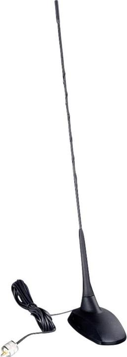 Actual product image Albrecht CBM-517 ungrounded CB radio antenna, 44 cm with 4 m cable and PL connector