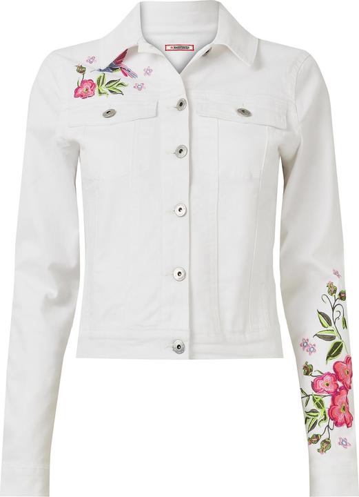 Joe Browns Slim Fit Embroidered Stretch Denim Jacket (42)