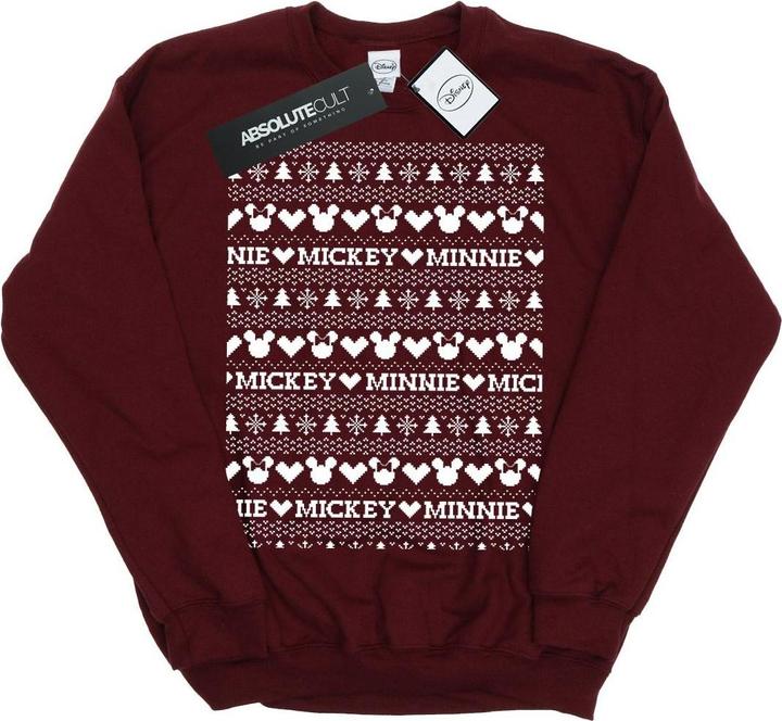Immagine prodotto Disney Mickey And Minnie Christmas Fair Isle Felpa Ragazze (128)