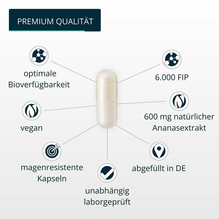 Immagine prodotto Brandl-Nutrition Capsule di bromelina ad alto dosaggio (60 Pezzo/i, Pillole, 43.08 g)
